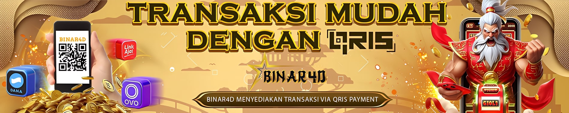 Transaksi di BINAR4D dengan mudah menggunakan Qris